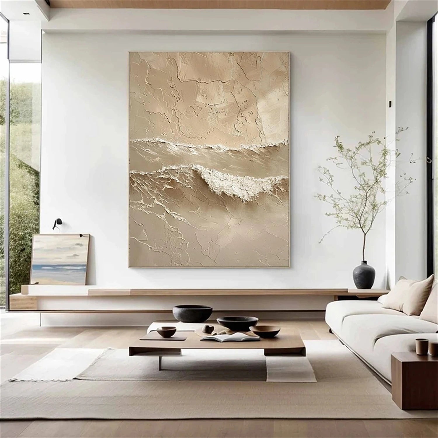 Ocean Abstract Textured Wall Art #OP056