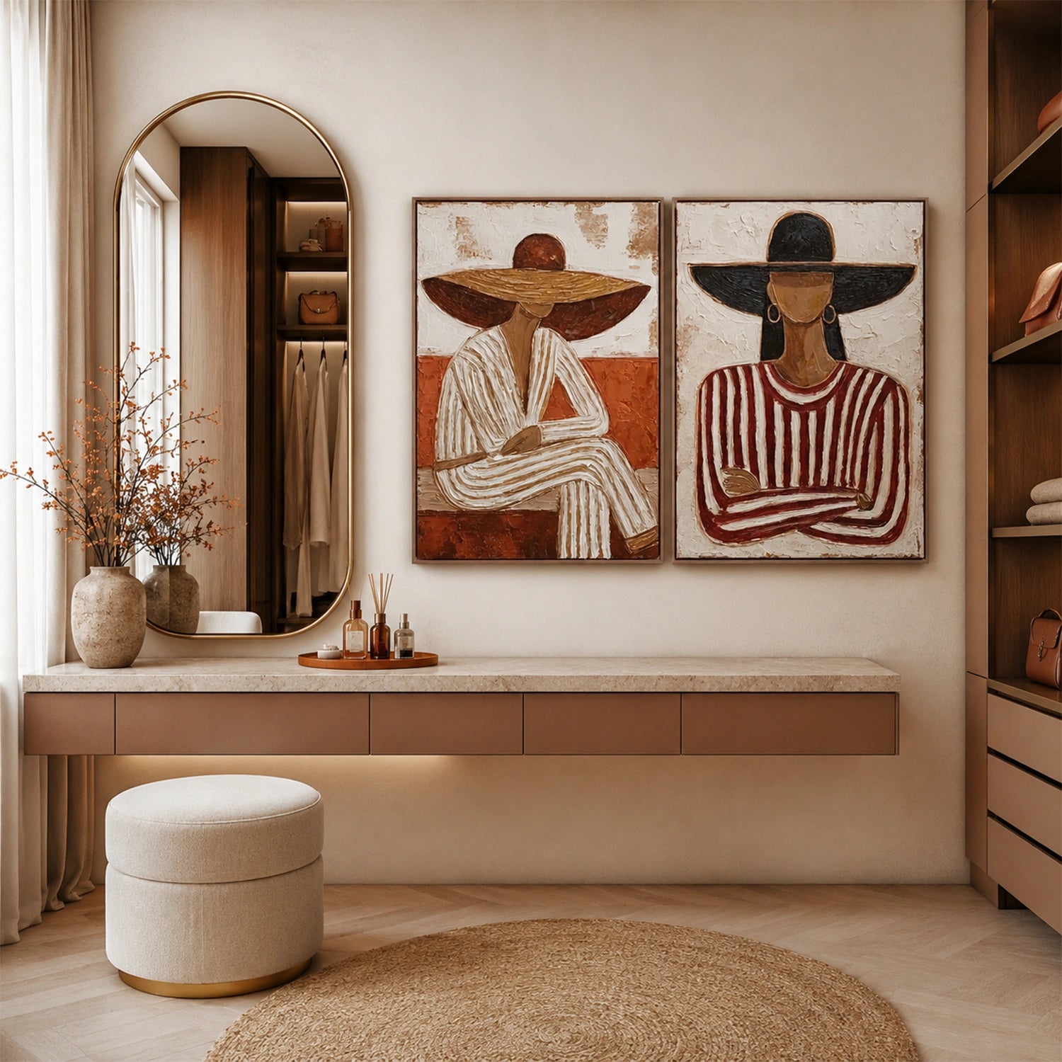 American Western Cowboy Art Set of 2 #VT199