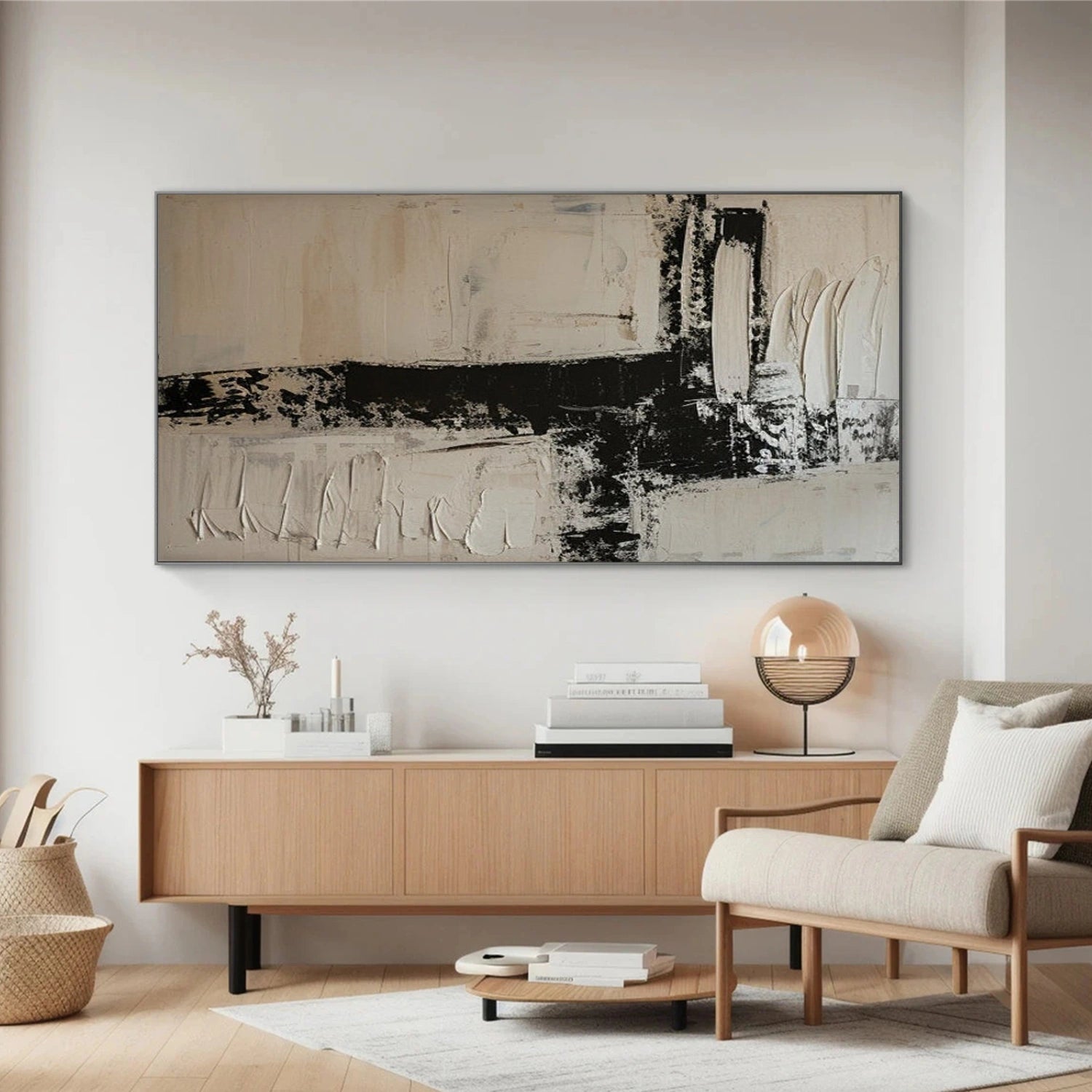 Wabi Sabi Textured Canvas Art #WS132