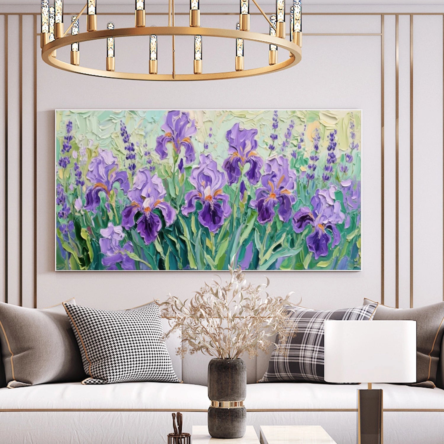 Flower Abstract Textured Wall Art #FP134