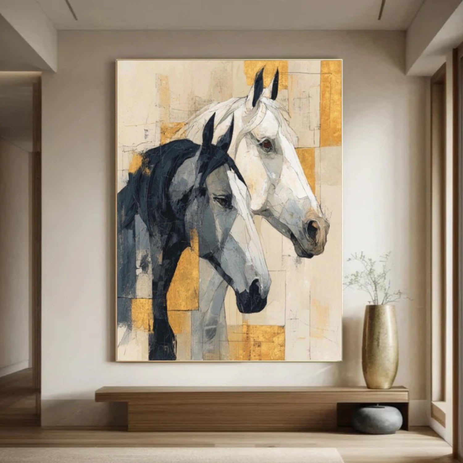 Abstract Animal Horse Wall Art #AC061