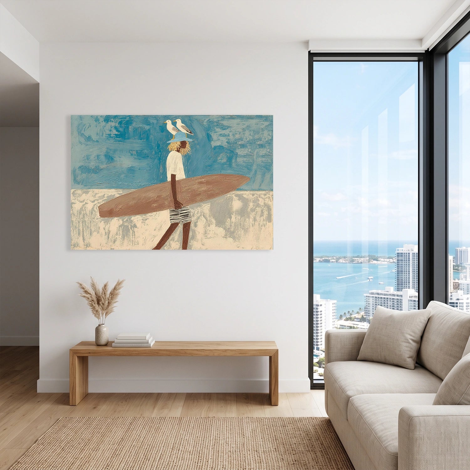 Abstract Portrait Canvas Art #AE137