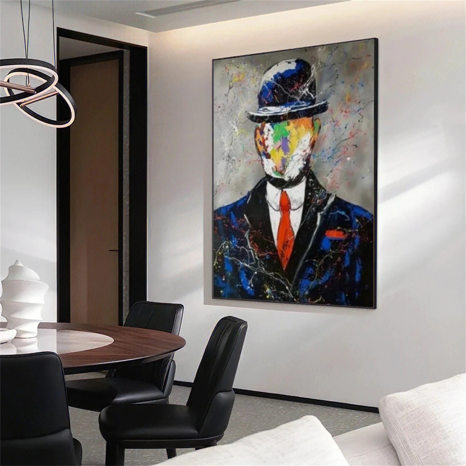 Abstract Portrait Canvas Art #AE039