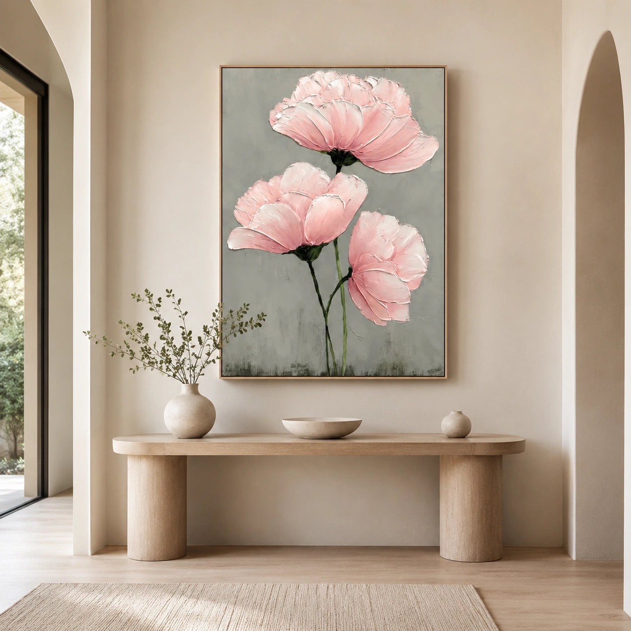 Flower Abstract Textured Wall Art #FP214