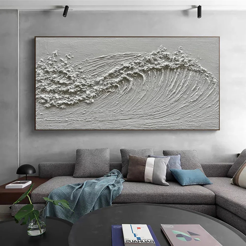 Ocean And Sky Textured Painting Canvas #OS041