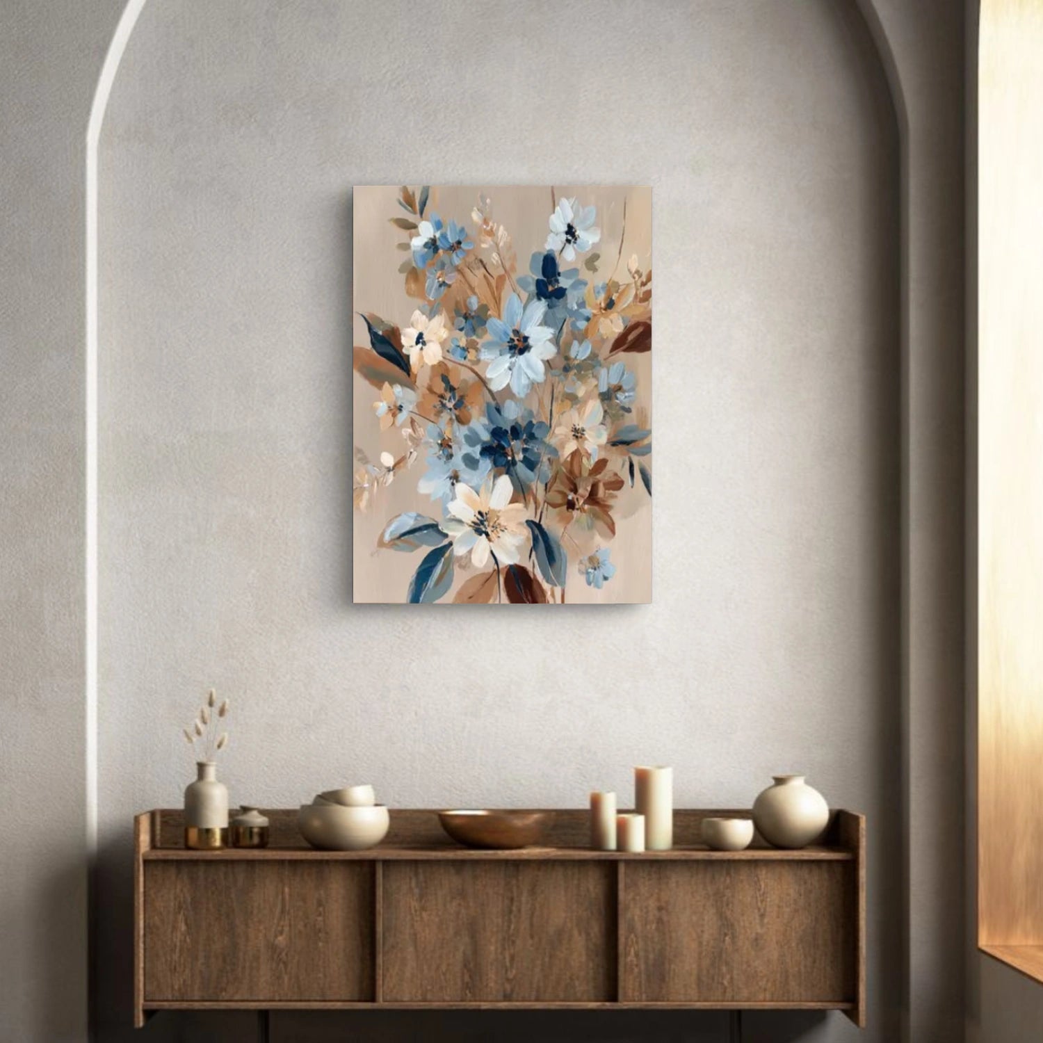 Colorful Flower Abstract Wall Art #FP141