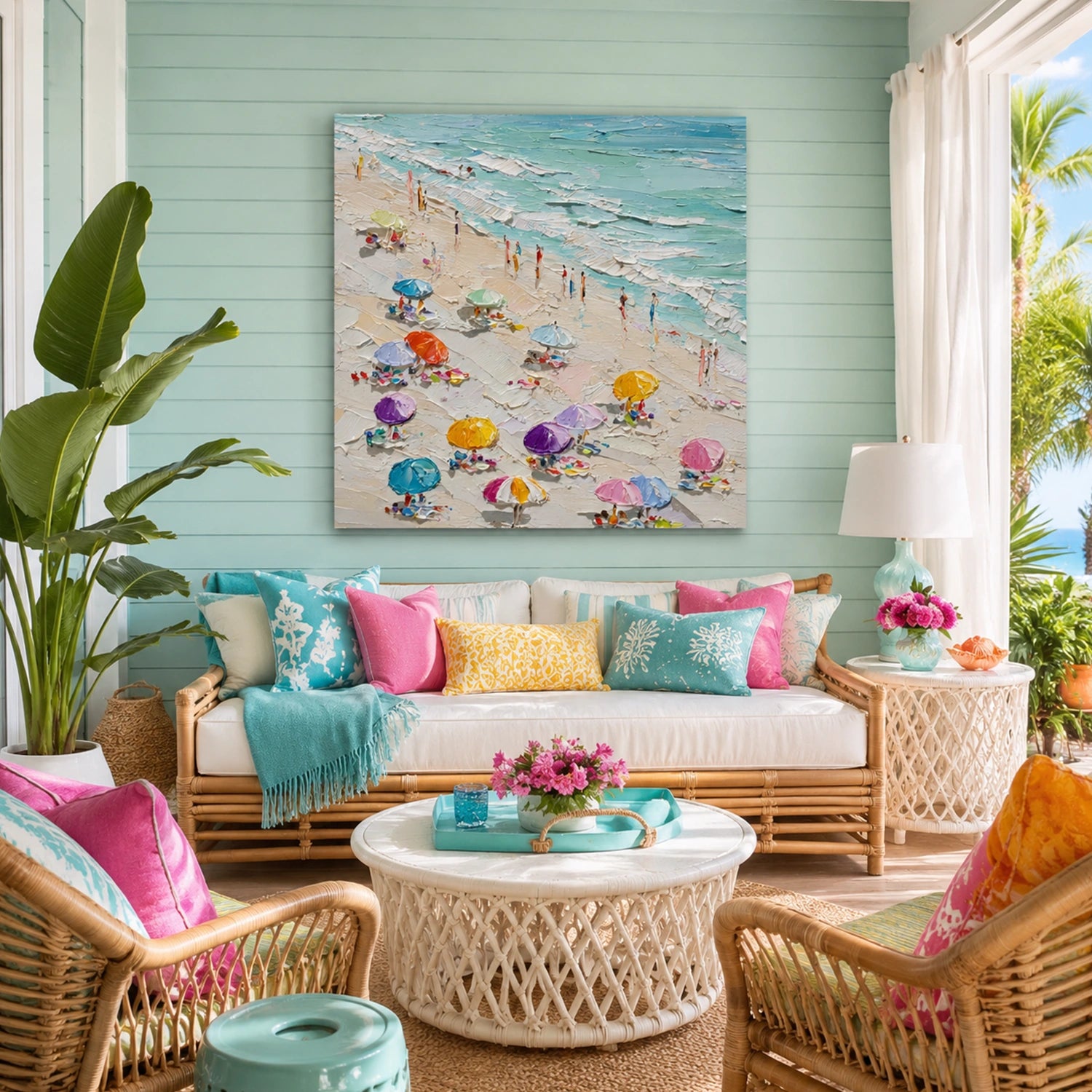 Ocean Abstract Textured Wall Art #OP075