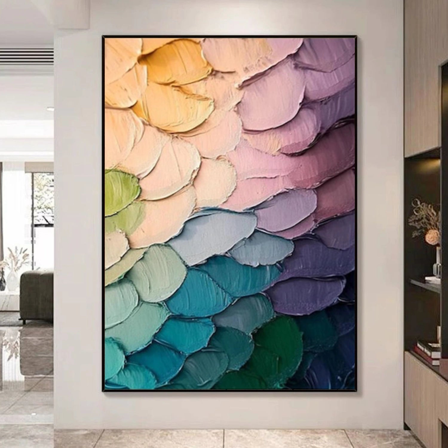 Colorful Abstract Textured Wall Art #AT128