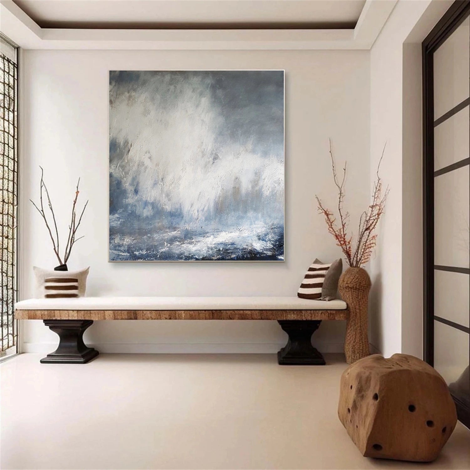 Ocean And Sky Abstract Wall Art #OS071