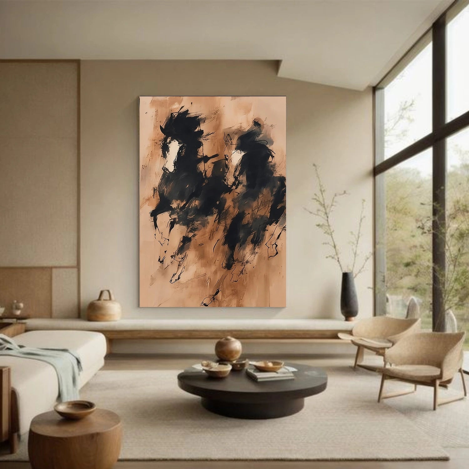 Abstract Animal Horse Wall Art #AC081