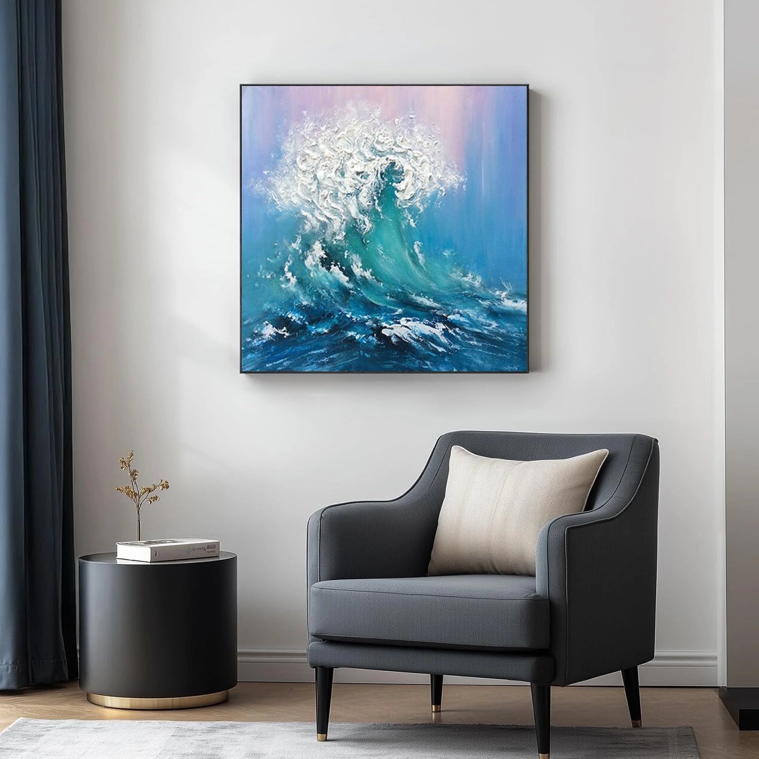 Ocean And Sky Abstract Wall Art #OS113