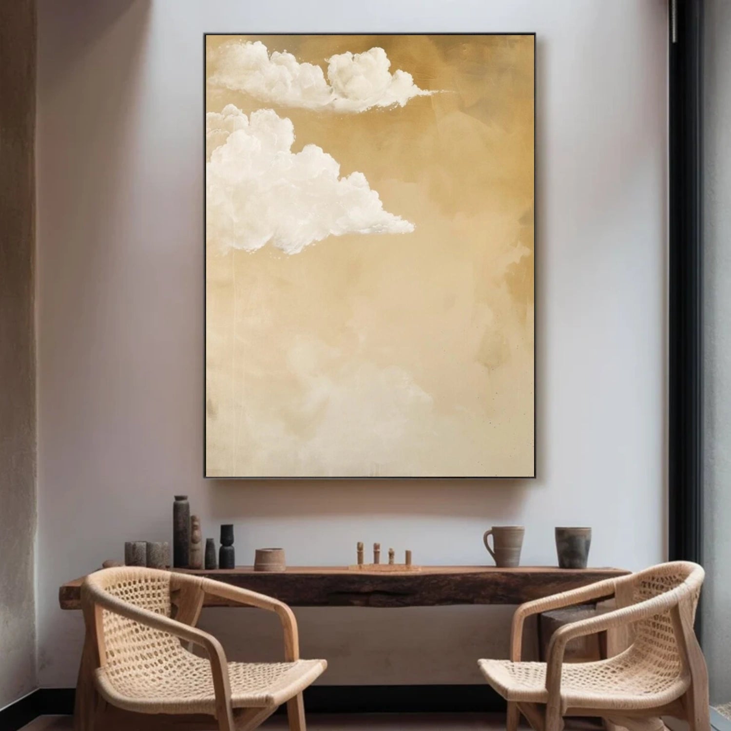 Ocean And Sky Abstract Wall Art #OS089