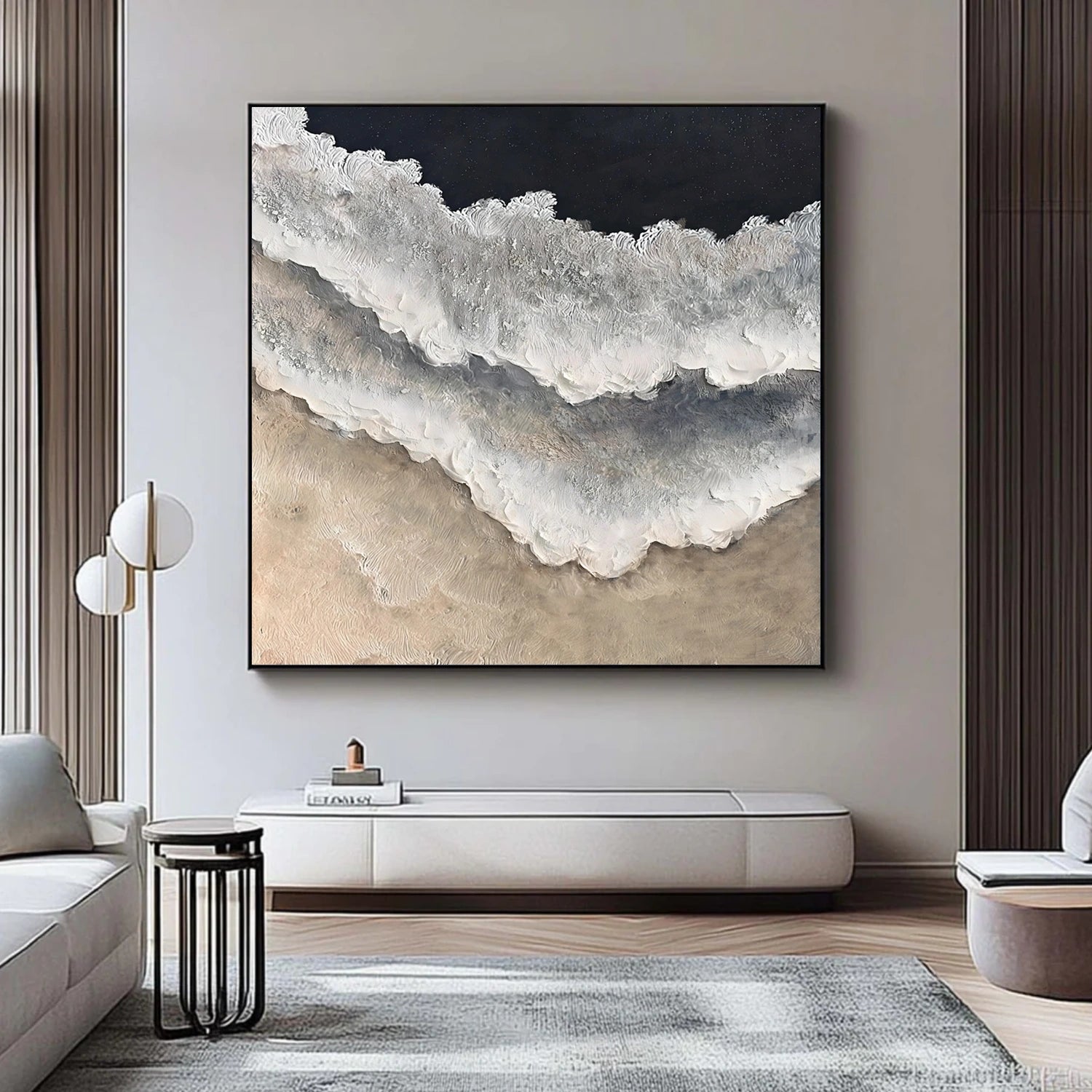 Ocean Abstract Textured Wall Art #OP063