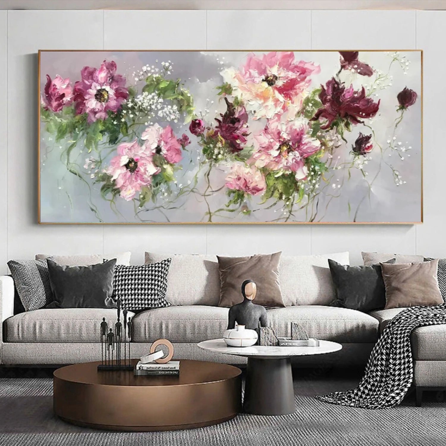 Colorful Flower Abstract Wall Art #FP143