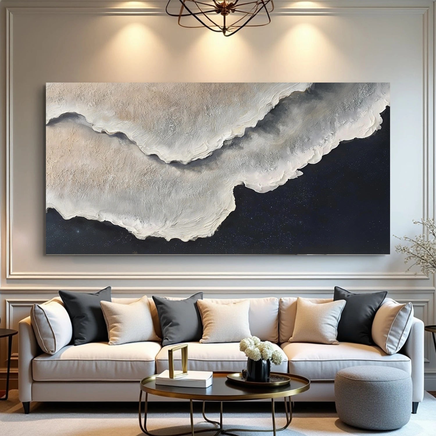 Ocean Abstract Textured Wall Art #OP061