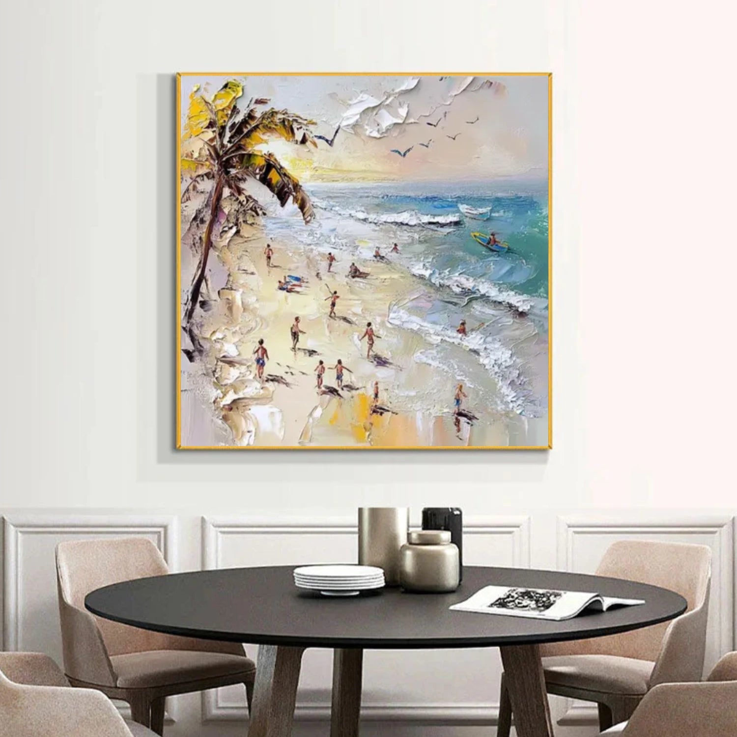 Surfing Sport Textured Wall Art #MS040