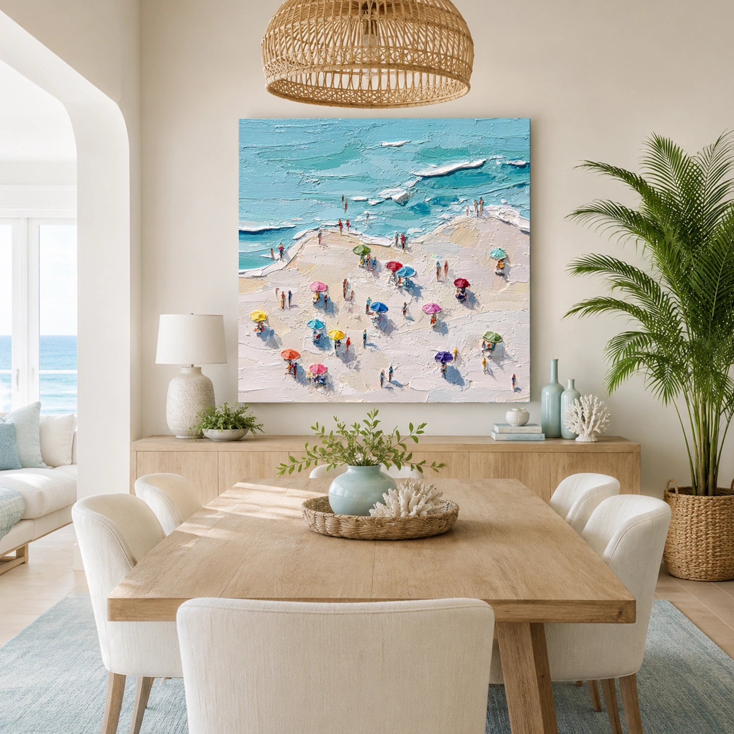 Ocean Abstract Textured Wall Art #OP077