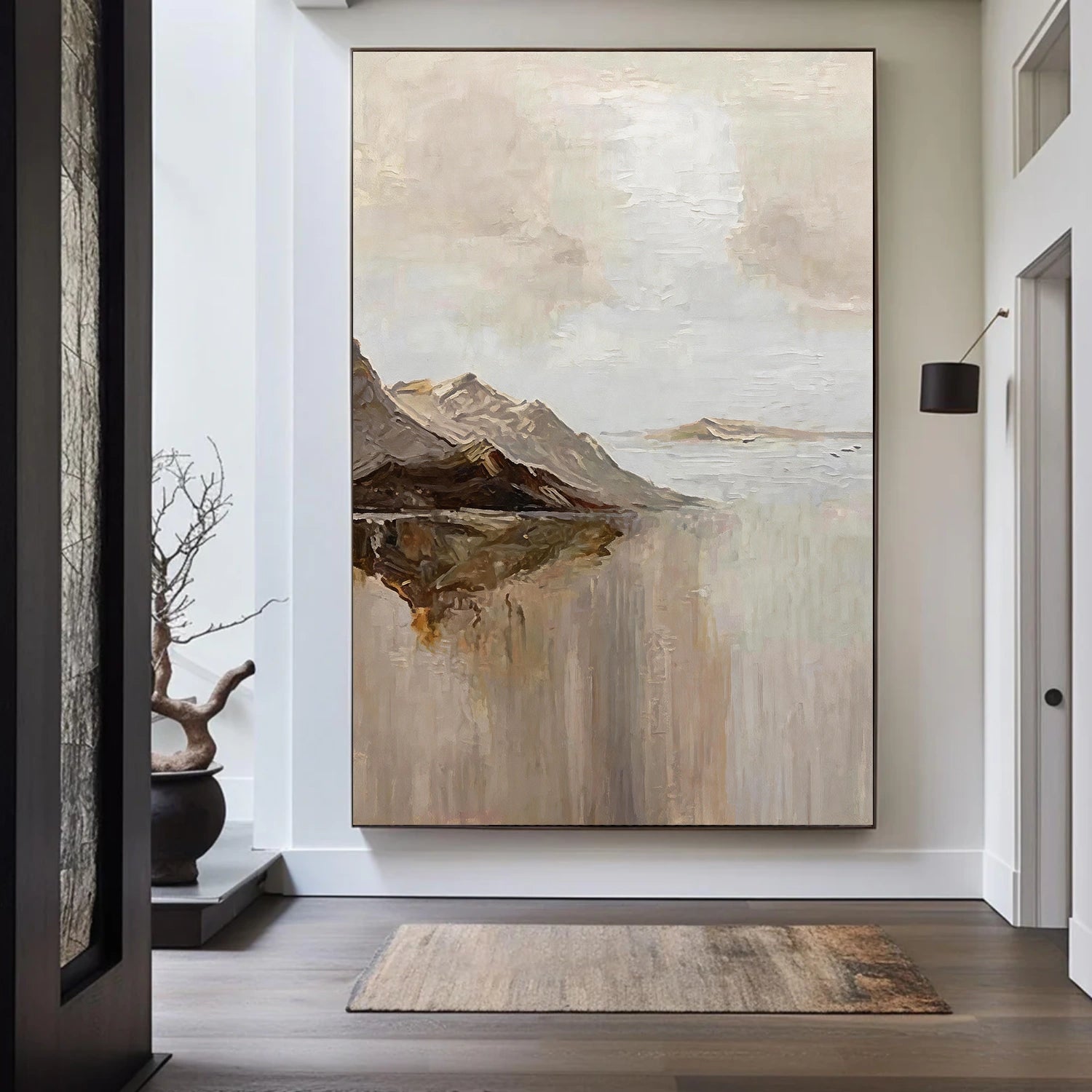 Abstract Mountain Canvas Art #MO059