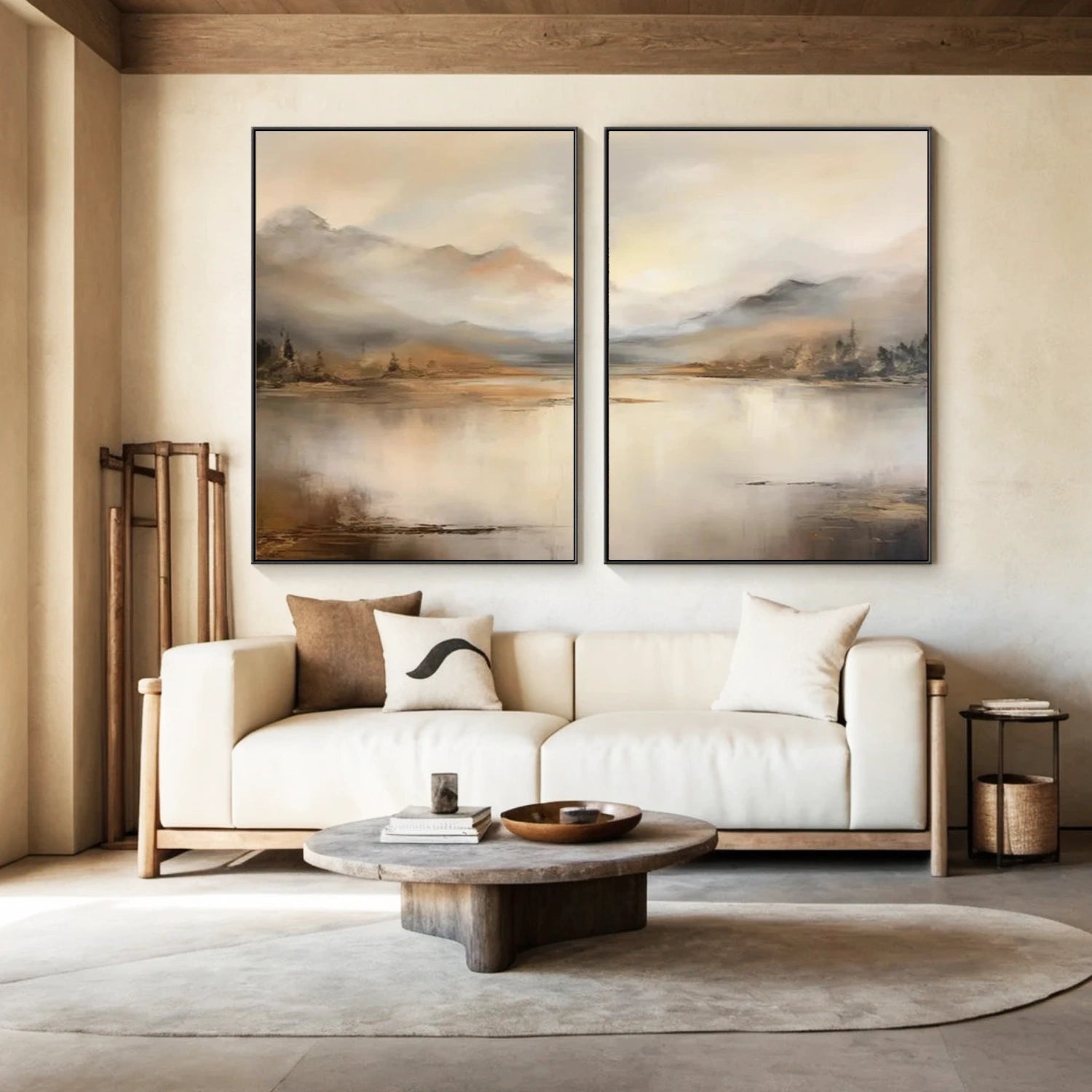 Abstract Mountain Canvas Art Set of 2 #MO035