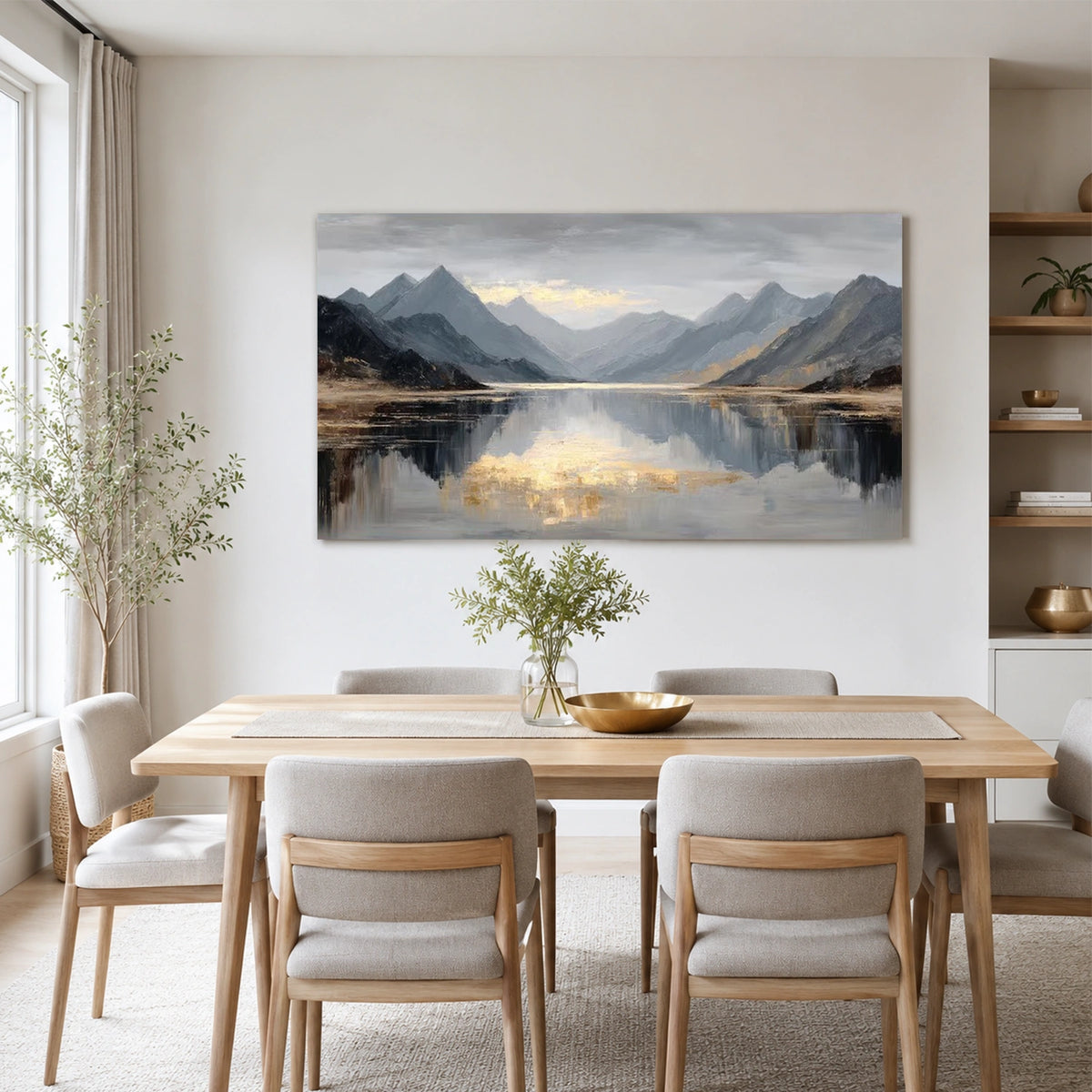 Abstract Mountain Canvas Art #MO083