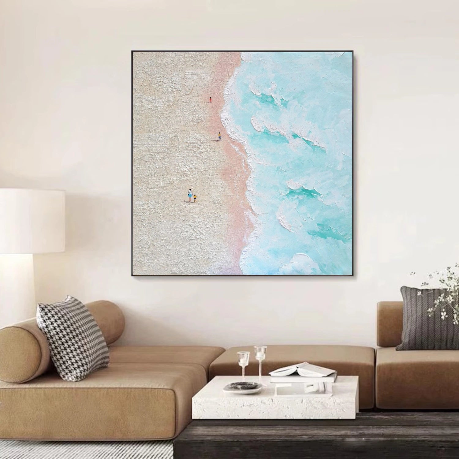 Ocean Abstract Textured Wall Art #OP034