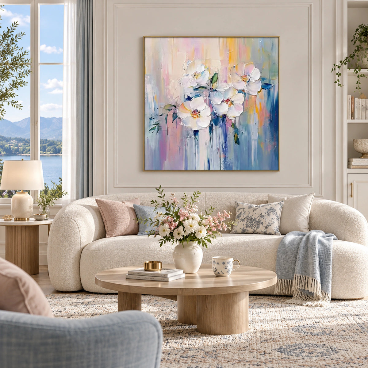 Flower Abstract Textured Wall Art #FP220