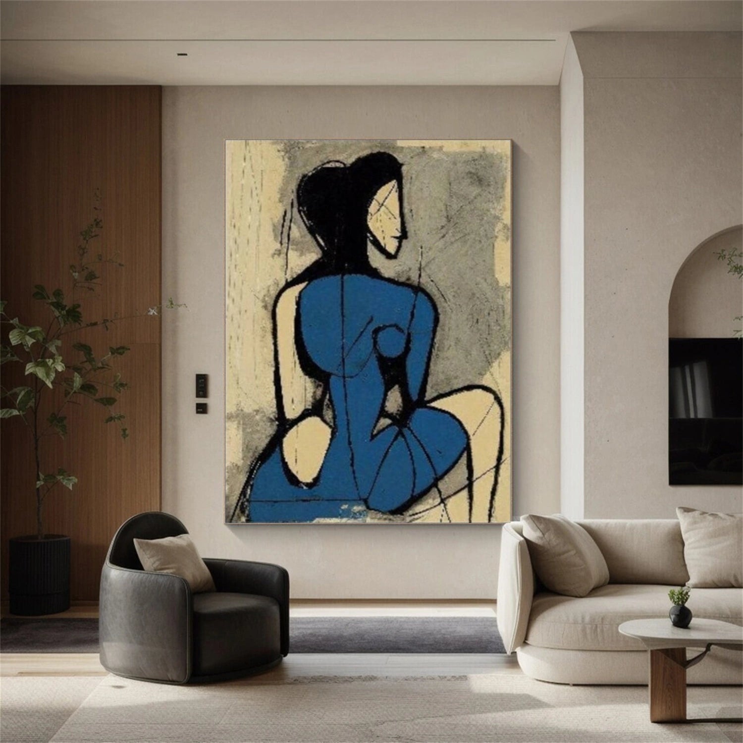 Abstract People Canvas Art #AE032