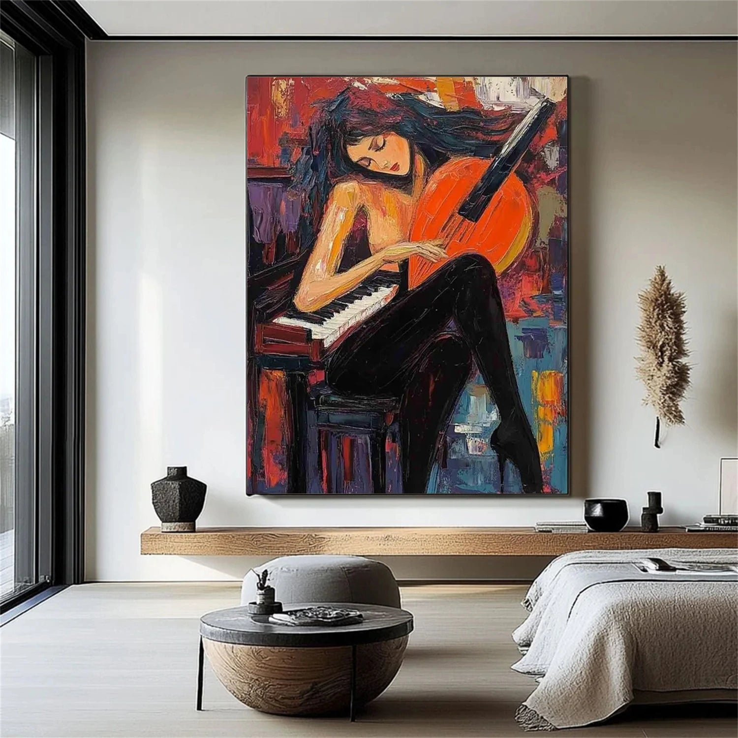 Abstract Portrait Canvas Art #AE015