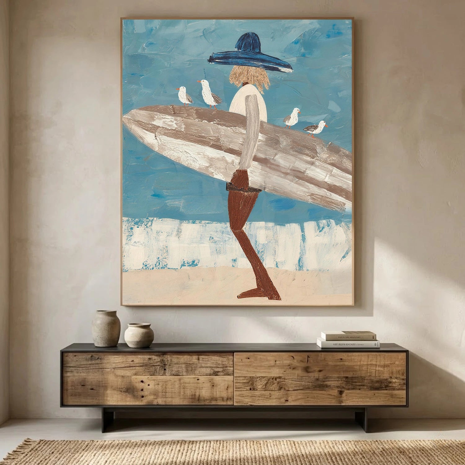 Abstract Portrait Canvas Art #AE140
