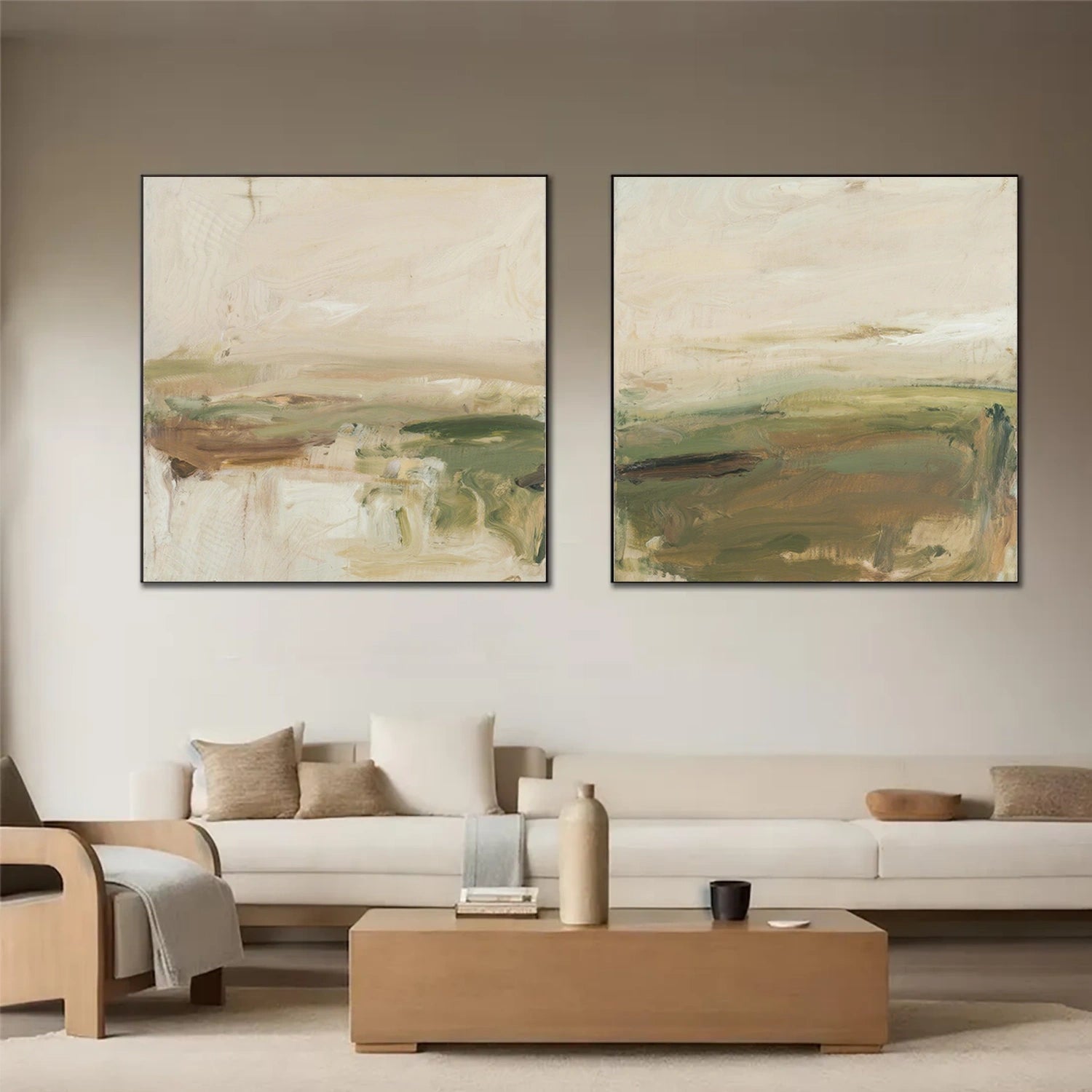 Abstract Canvas Wall Art Set of 2 #AP269
