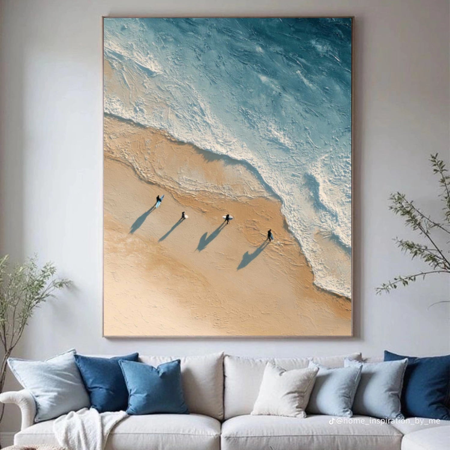 Ocean Abstract Textured Wall Art #OP067