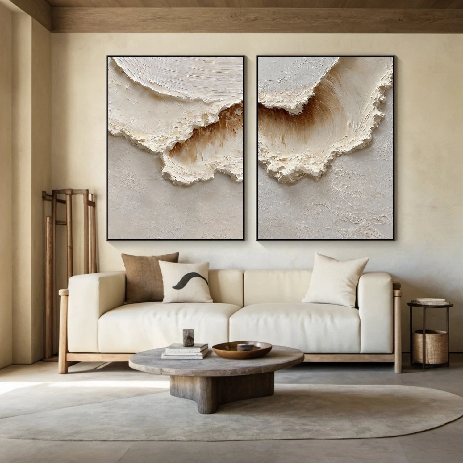Ocean Abstract Textured Wall Art Set of 2 #OP047