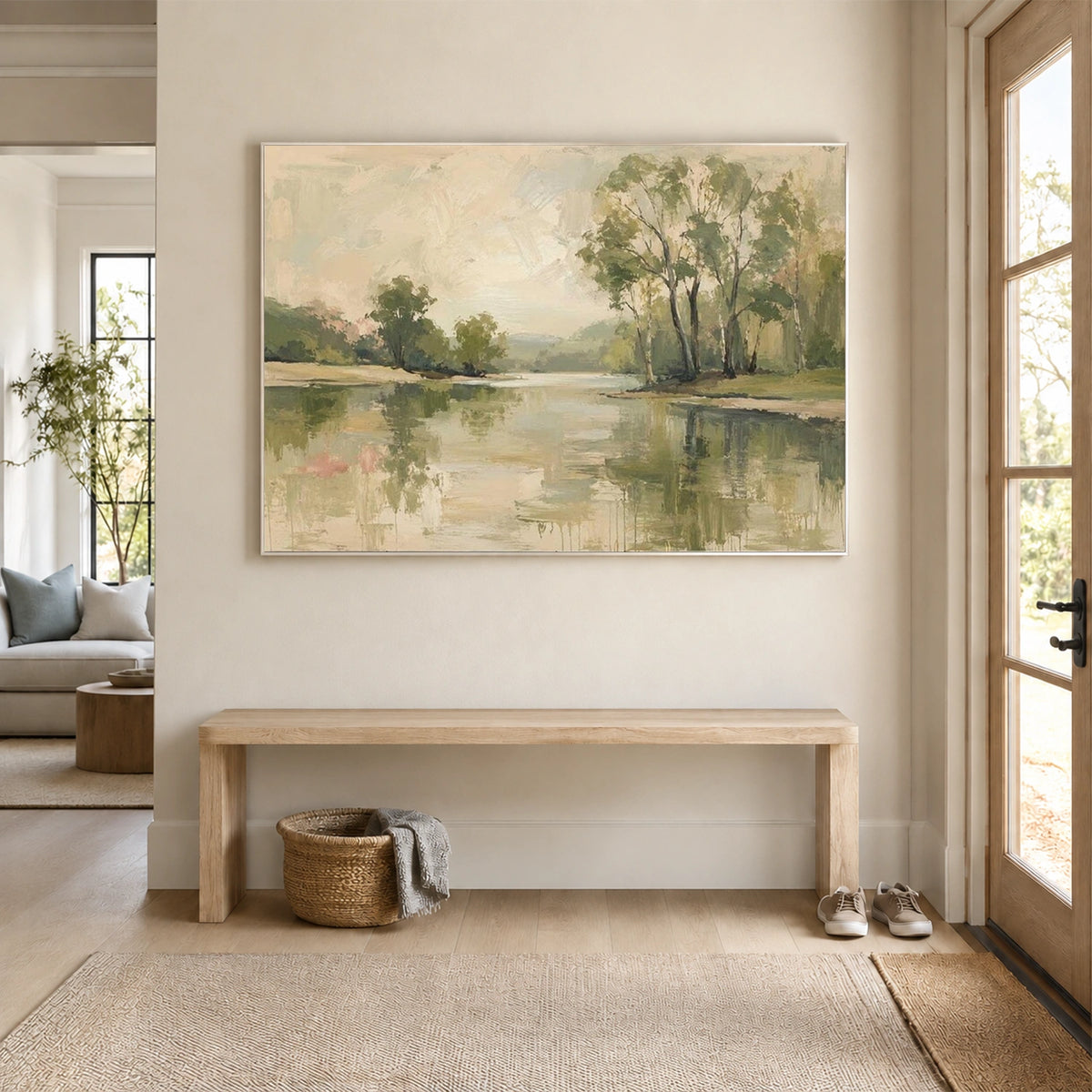 Ocean And Sky Abstract Wall Art #OS231