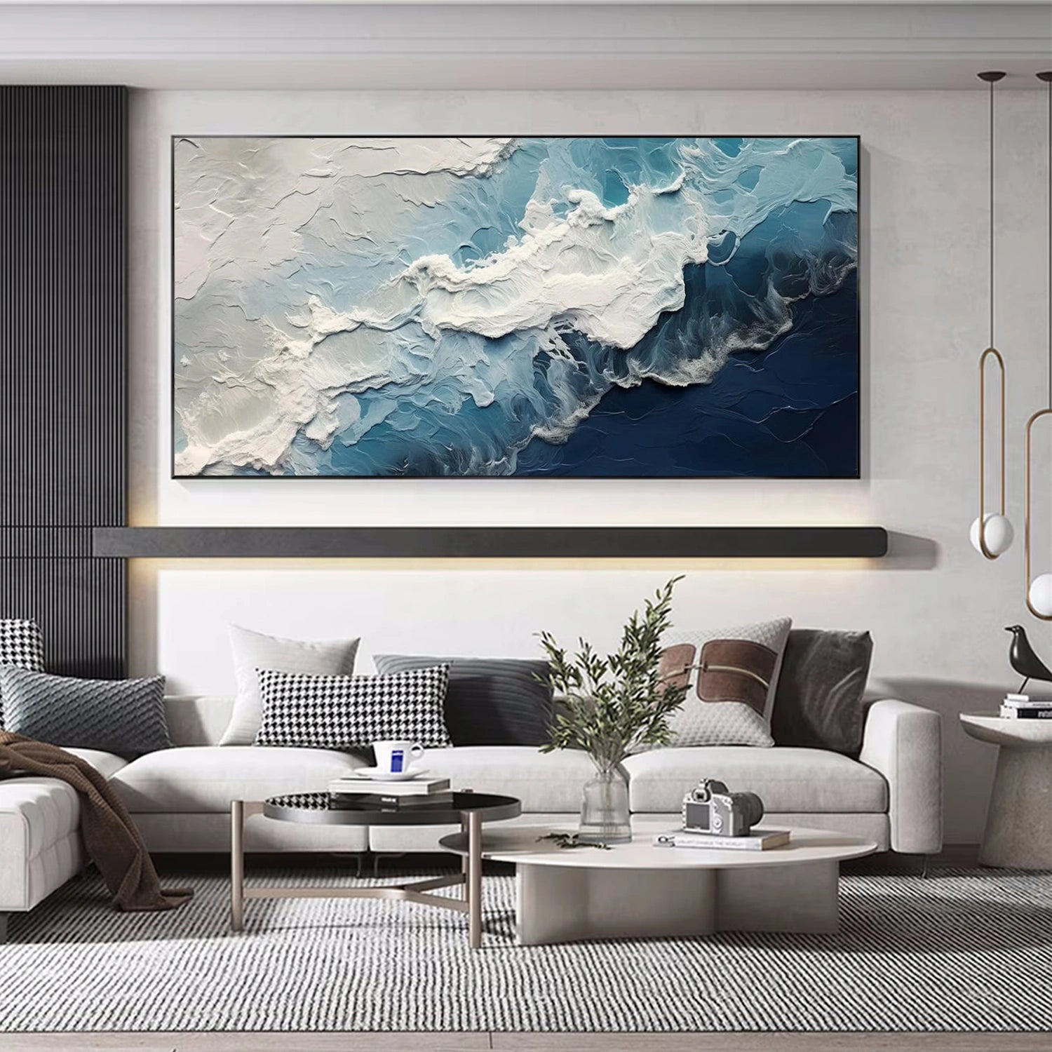 Ocean Abstract Textured Wall Art #OP065 Ocean Abstract Textured Wall Art #OP065