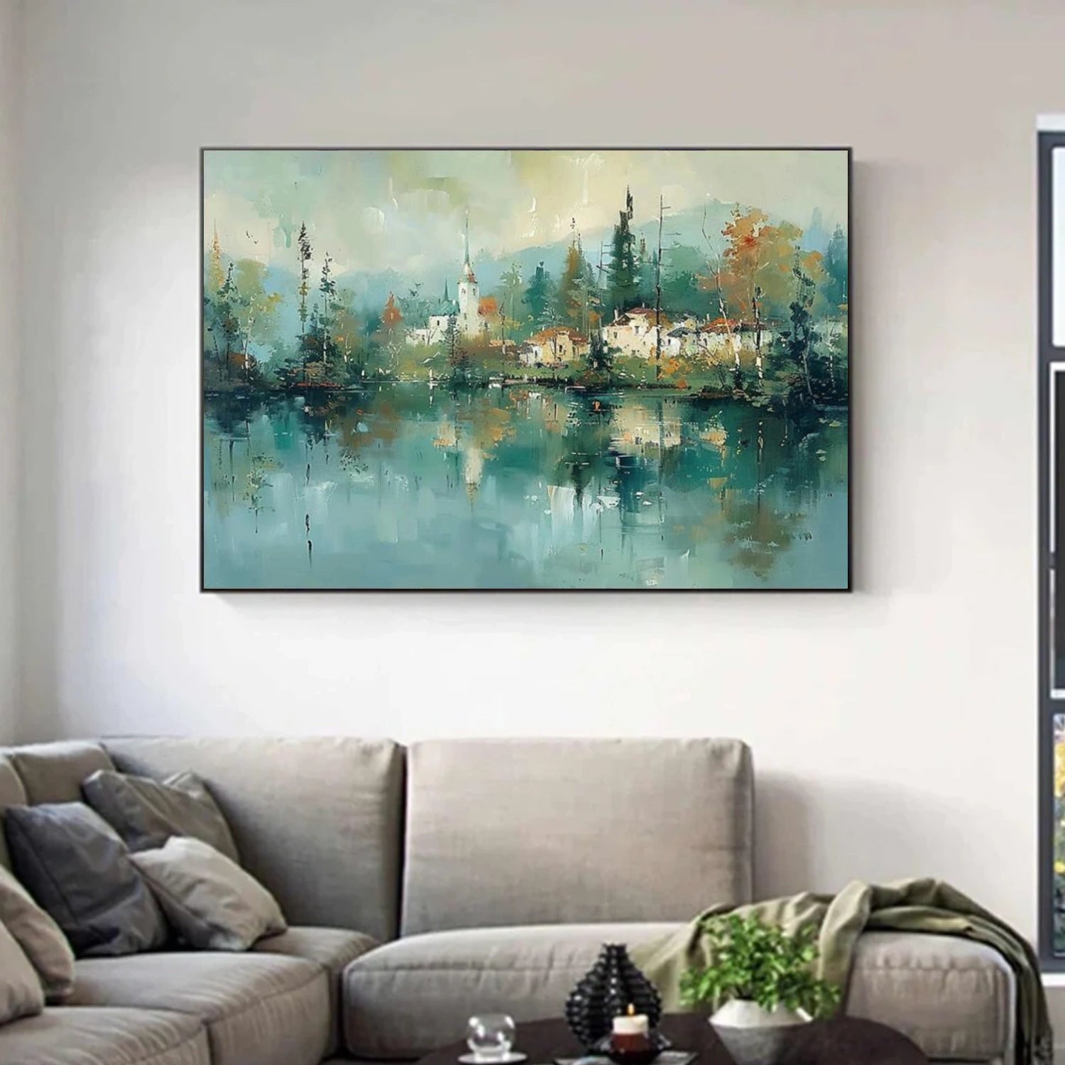 Ocean And Sky Abstract Wall Art #OS103