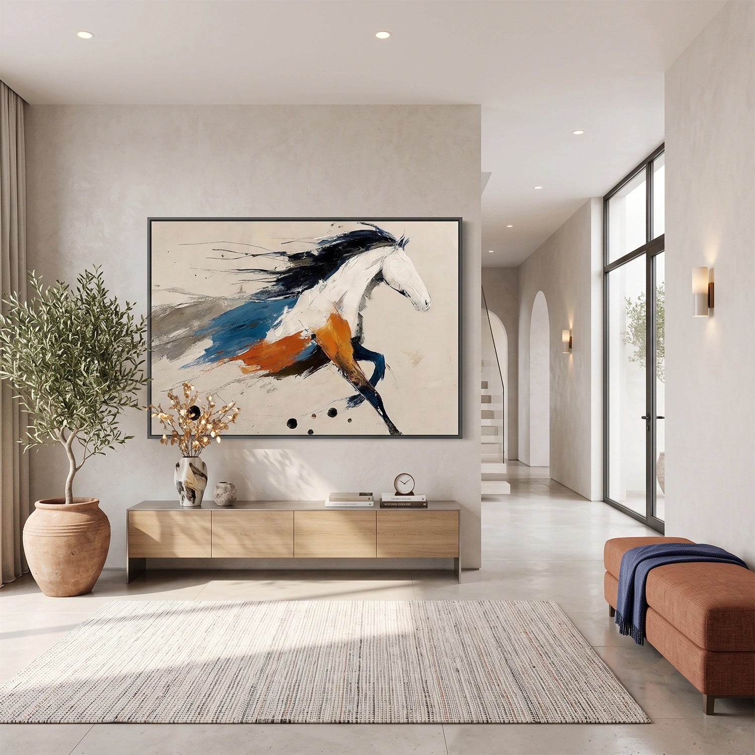 Abstract Animal Horse Wall Art #AC134