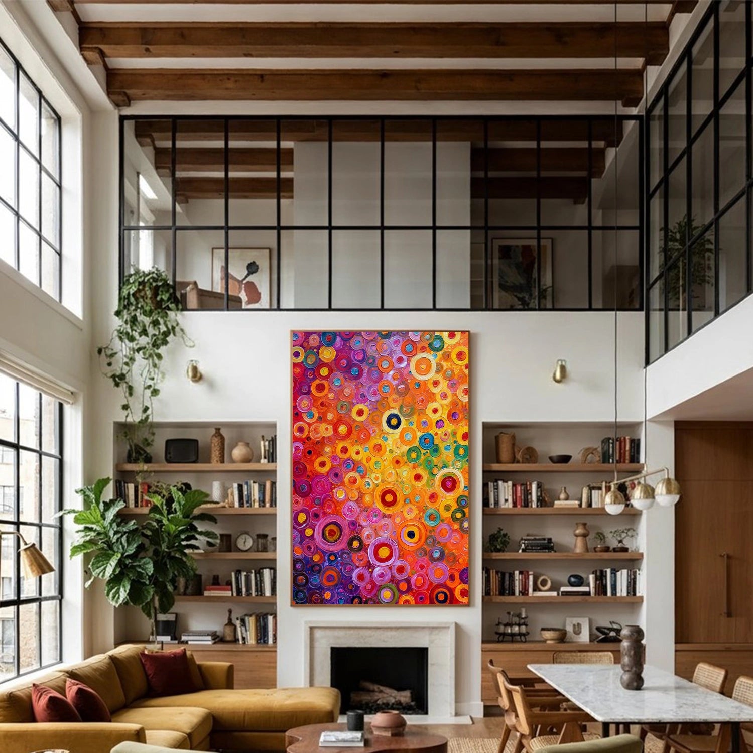 Colorful Abstract Canvas Wall Art #AP366