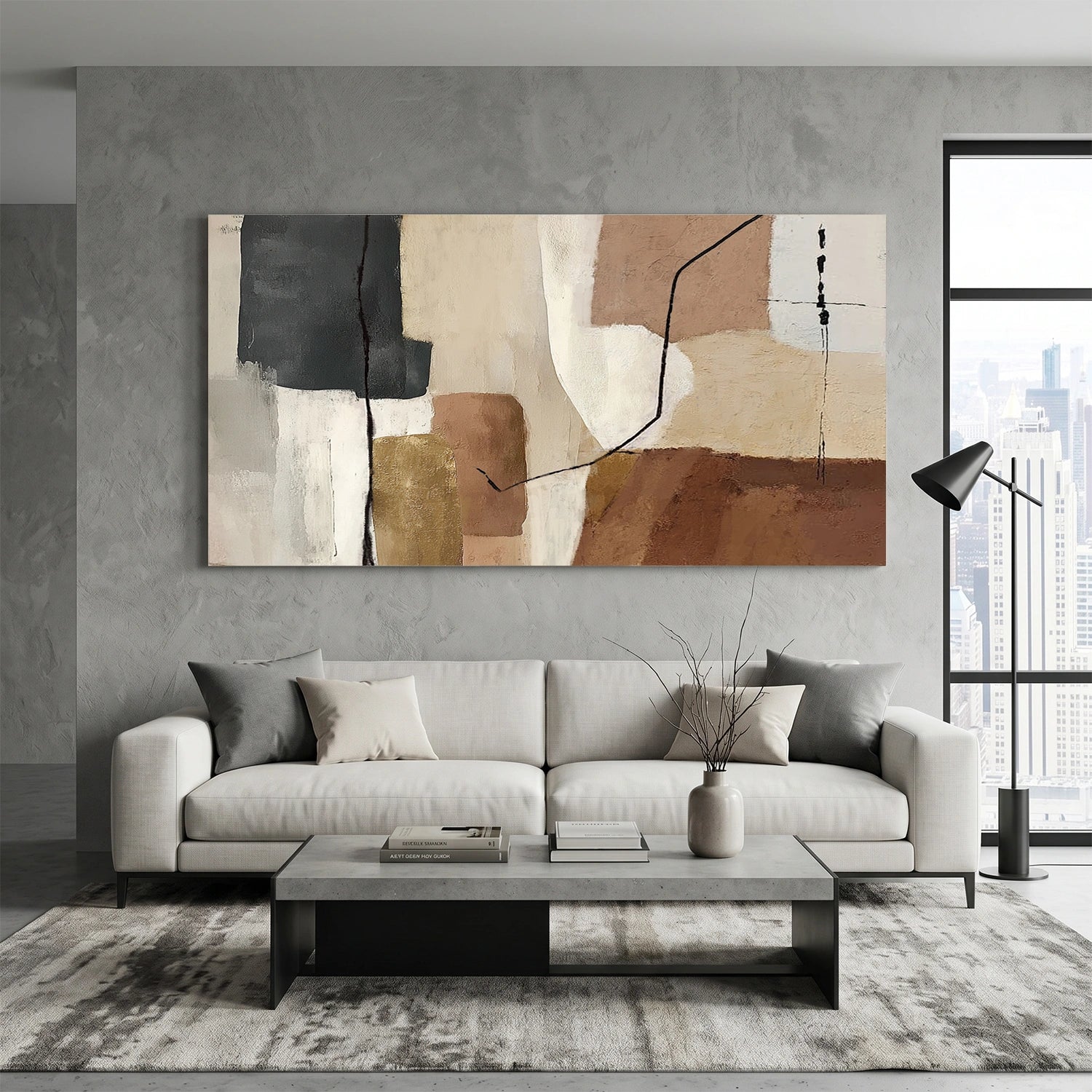 Abstract Canvas Wall Art #AP377