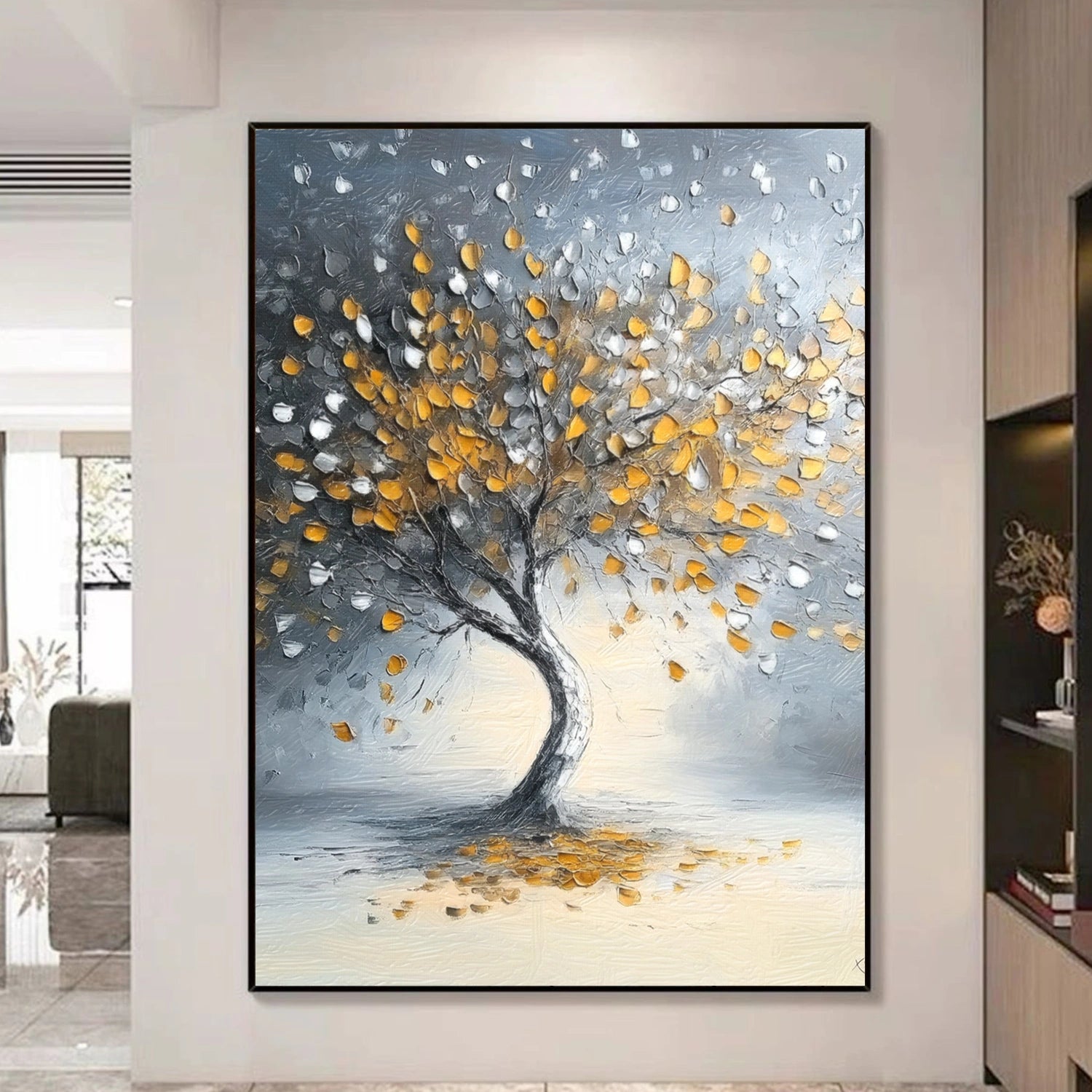 Tree Abstract Textured Wall Art #TP058