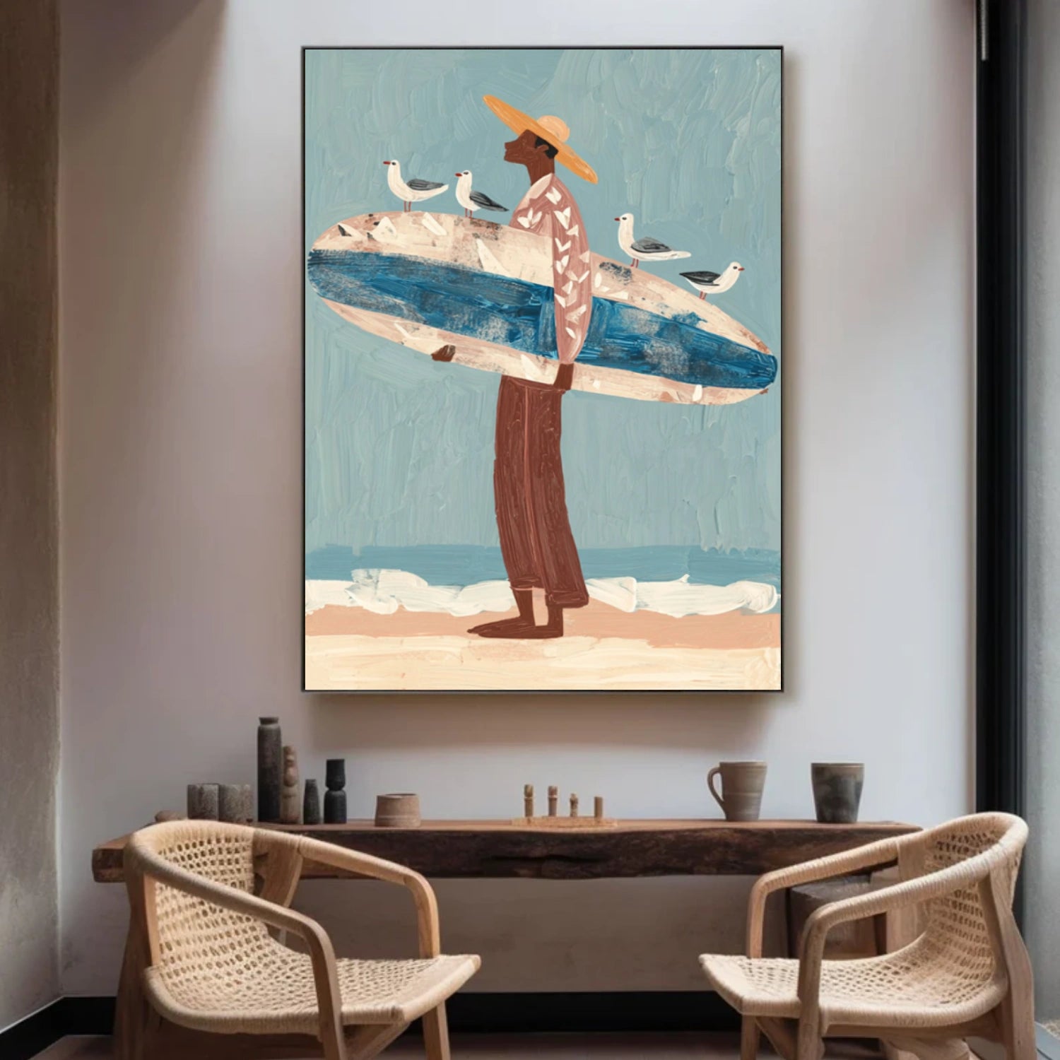 Abstract Portrait Canvas Art #AE099