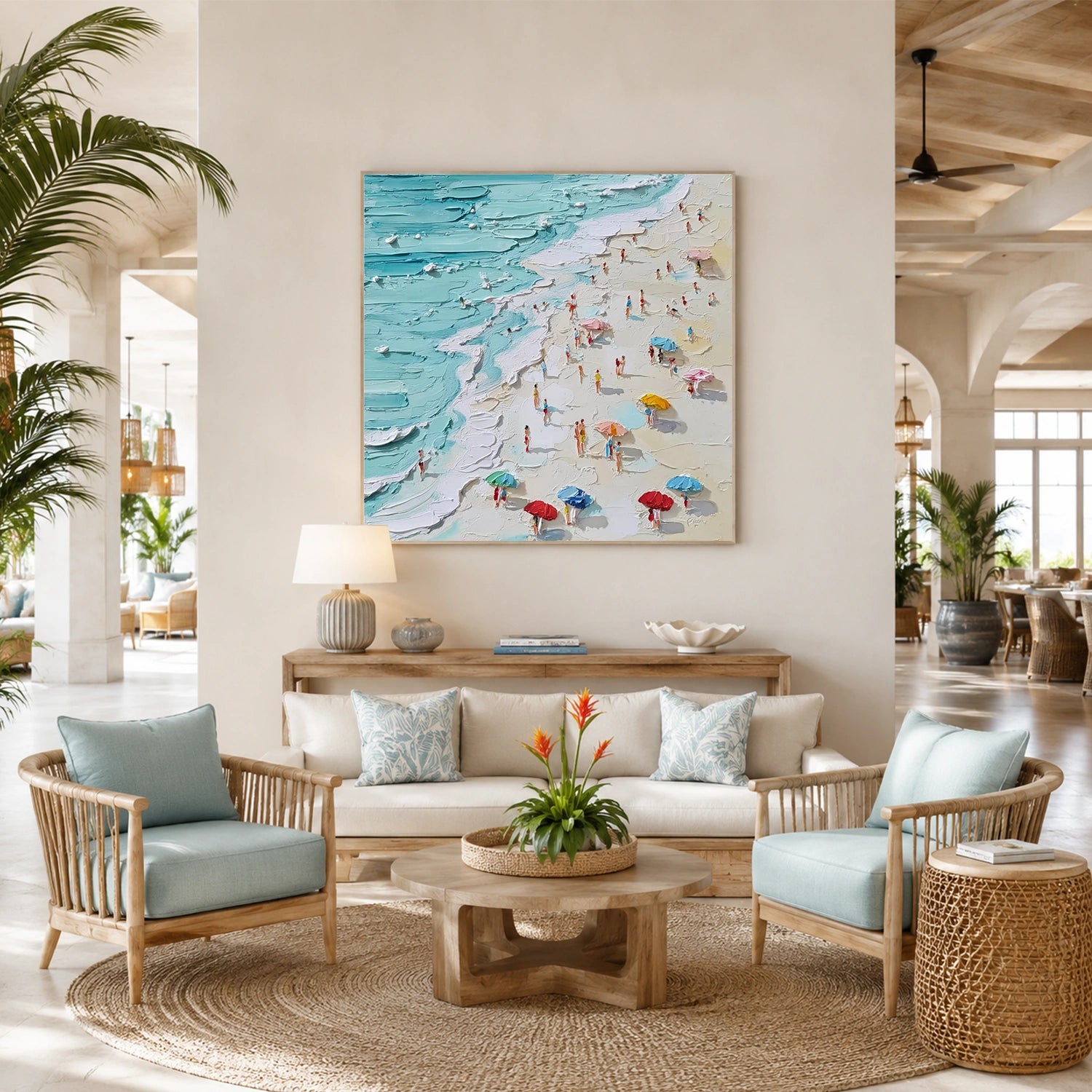 Ocean Abstract Textured Wall Art #OP080