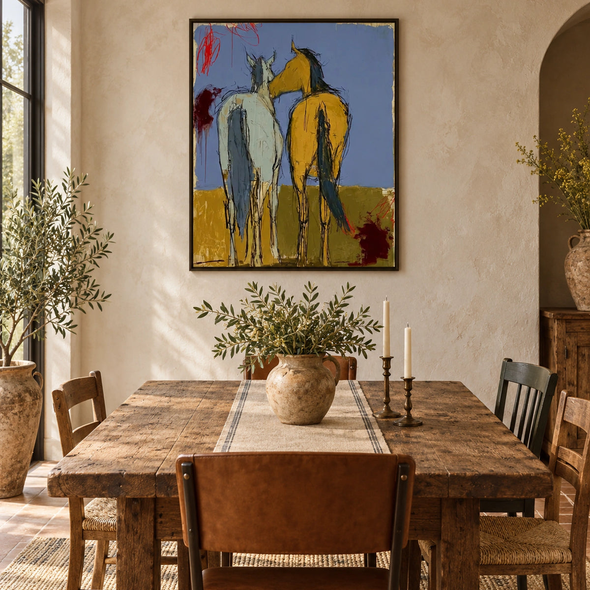Abstract Animal Horse Wall Art #AC157