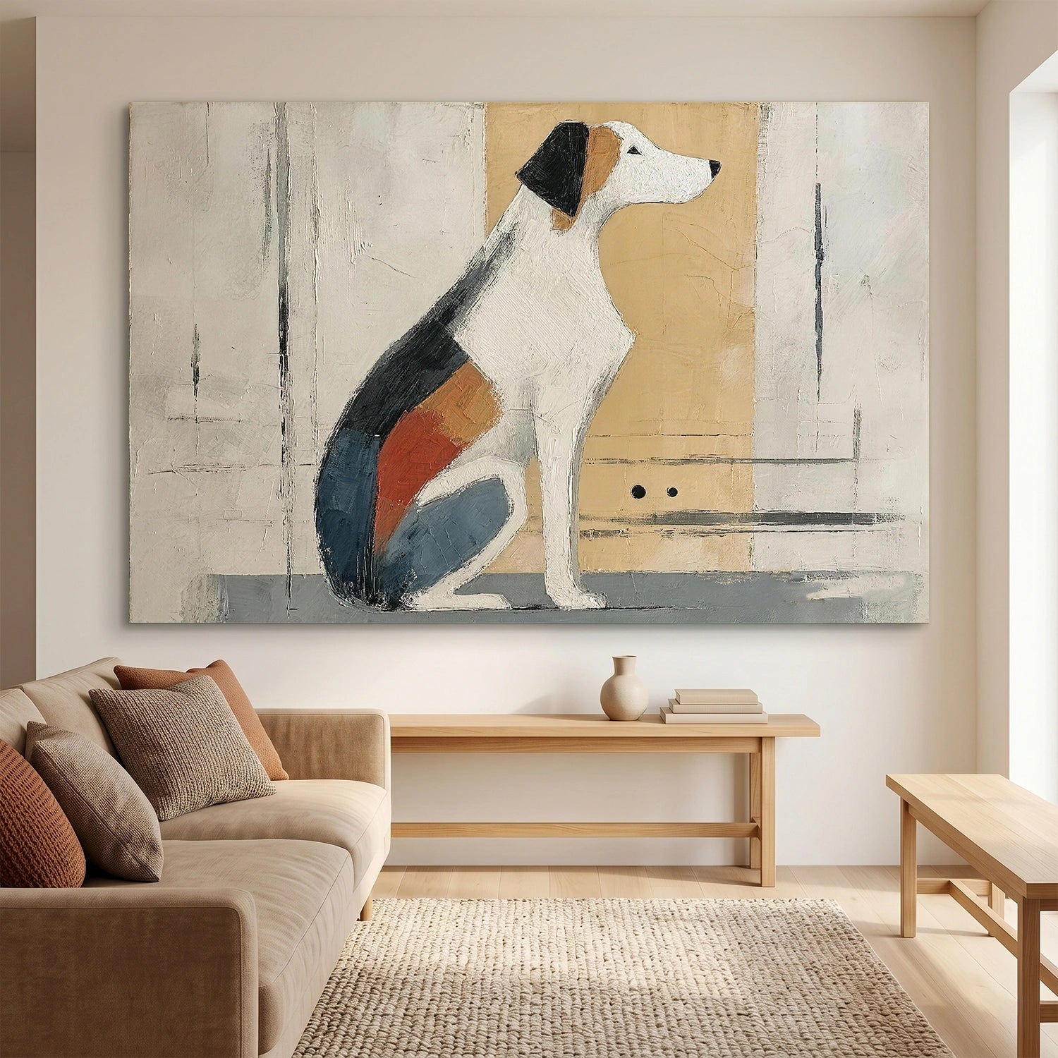 Abstract Animal Dog Wall Art #AC138