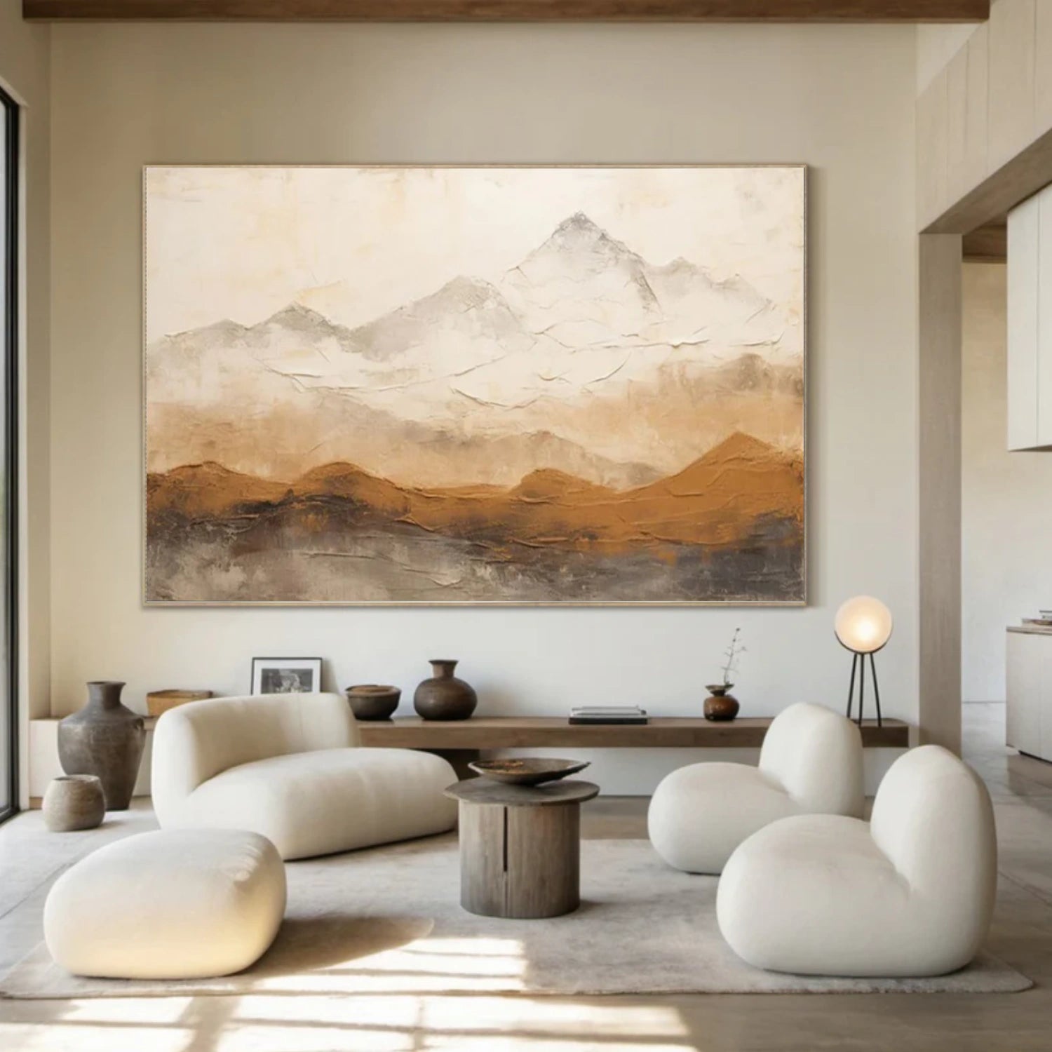 Abstract Mountain Canvas Art #MO027