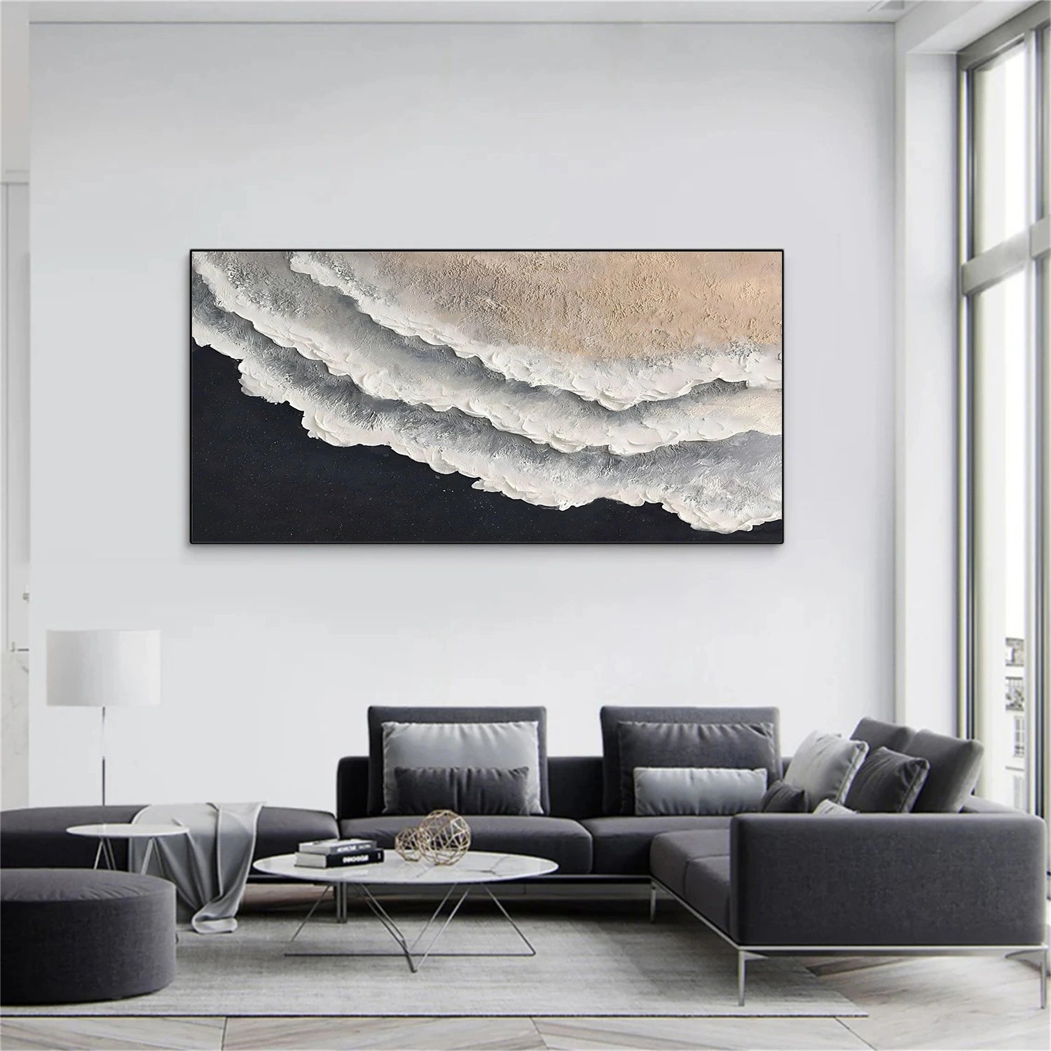 Ocean Abstract Textured Wall Art #OP062