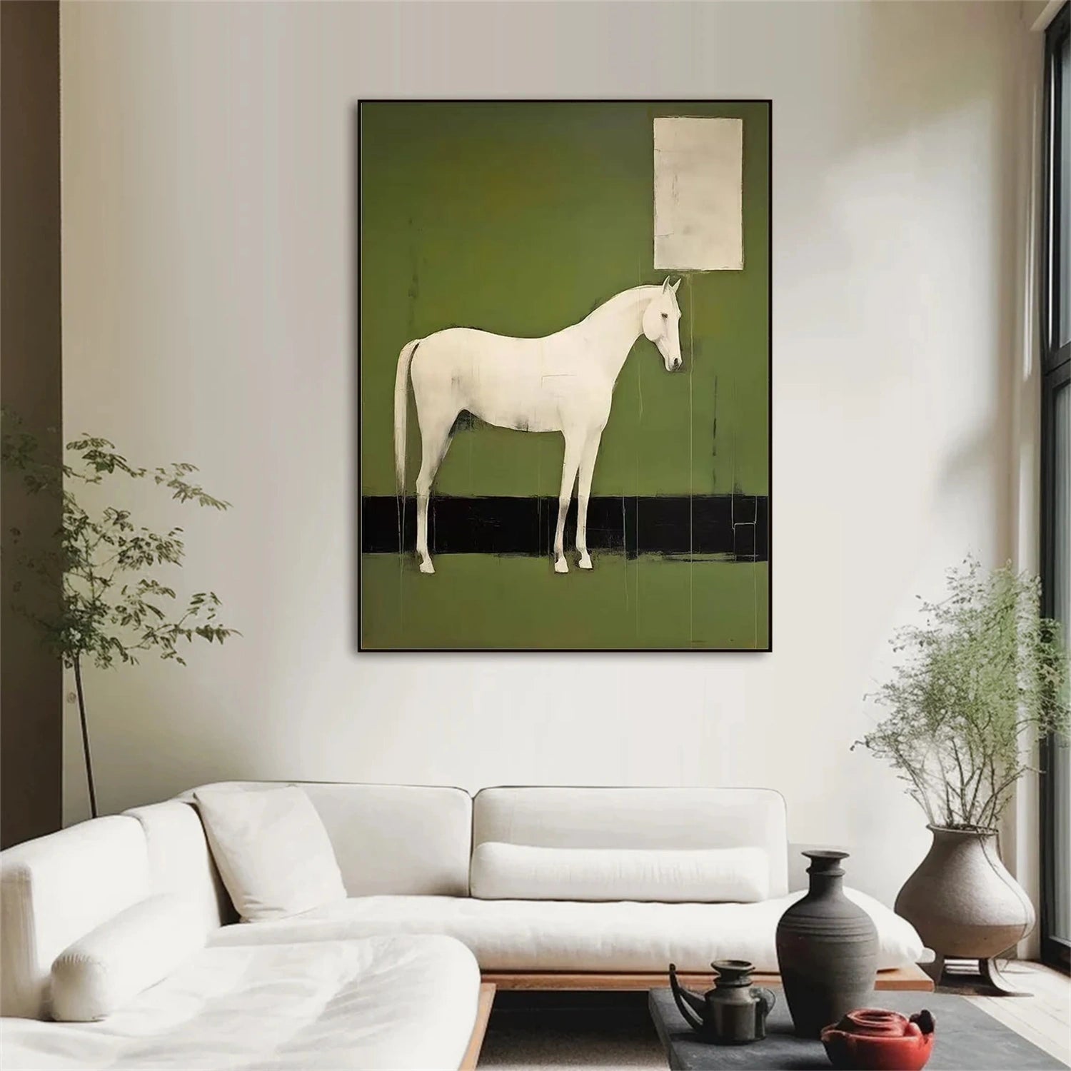 Abstract Animal Horse Wall Art #AC056