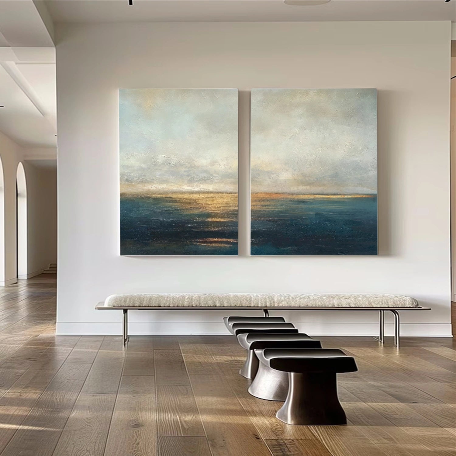 Abstract Canvas Wall Art Set of 2 #AP328