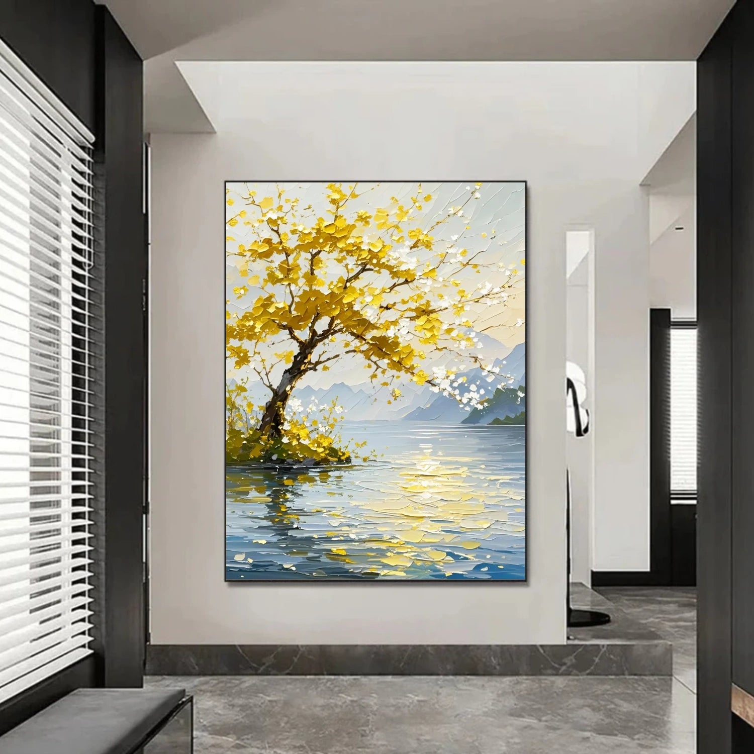 Tree Abstract Textured Wall Art #TP074