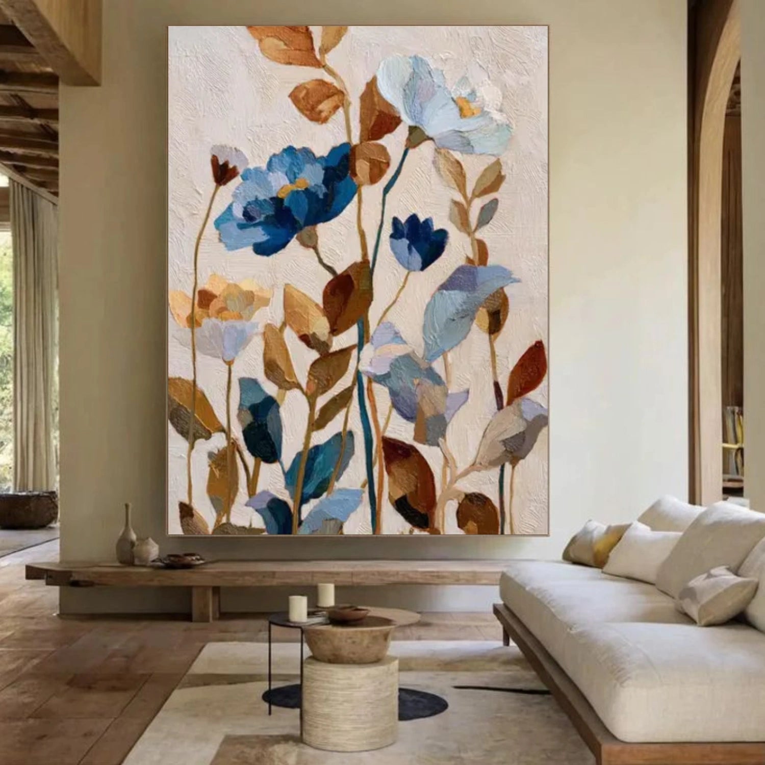 Colorful Flower Abstract Wall Art #FP140