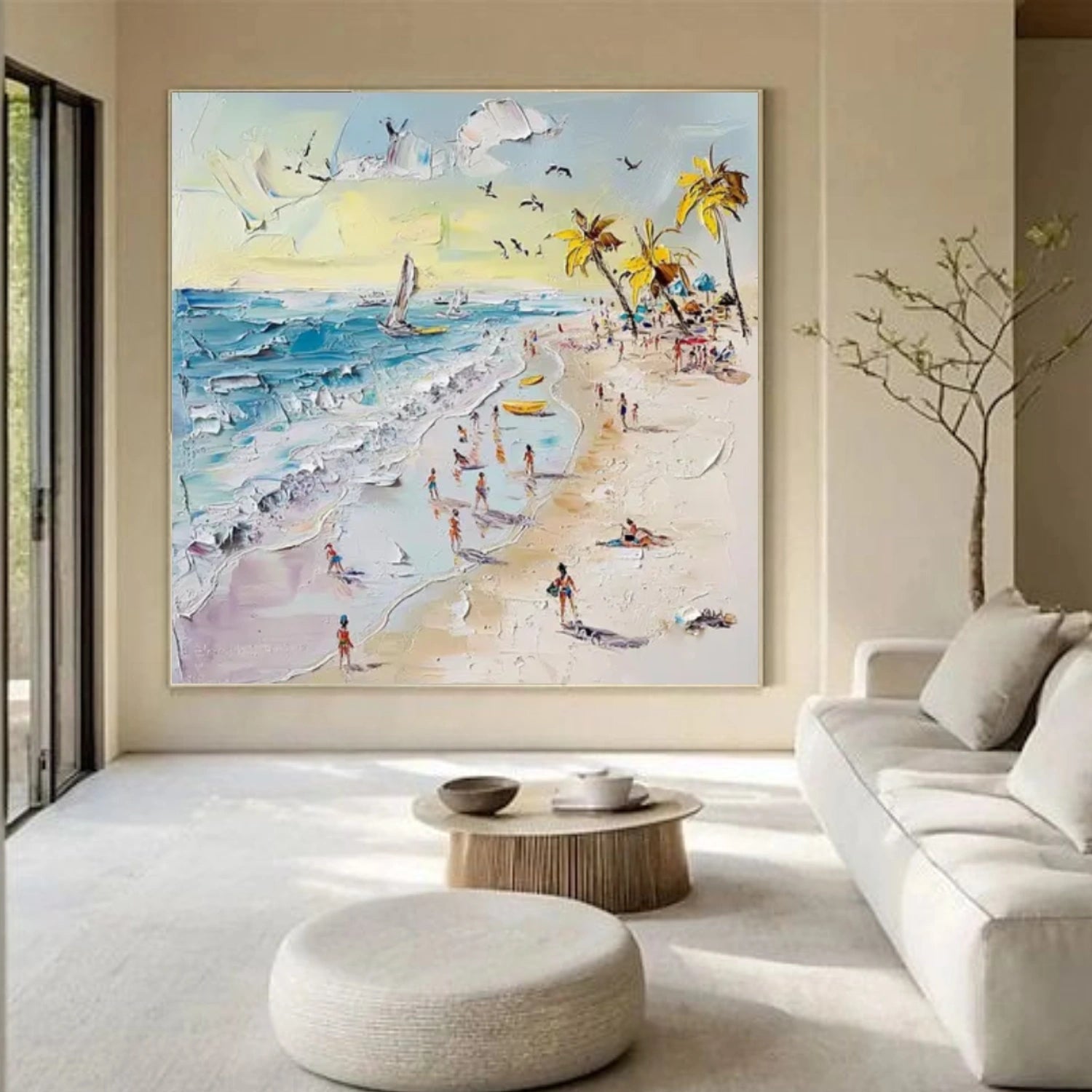 Surfing Sport Textured Wall Art #MS041